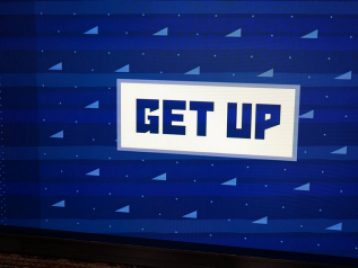 The "Get Up" sign at ESPN studios.